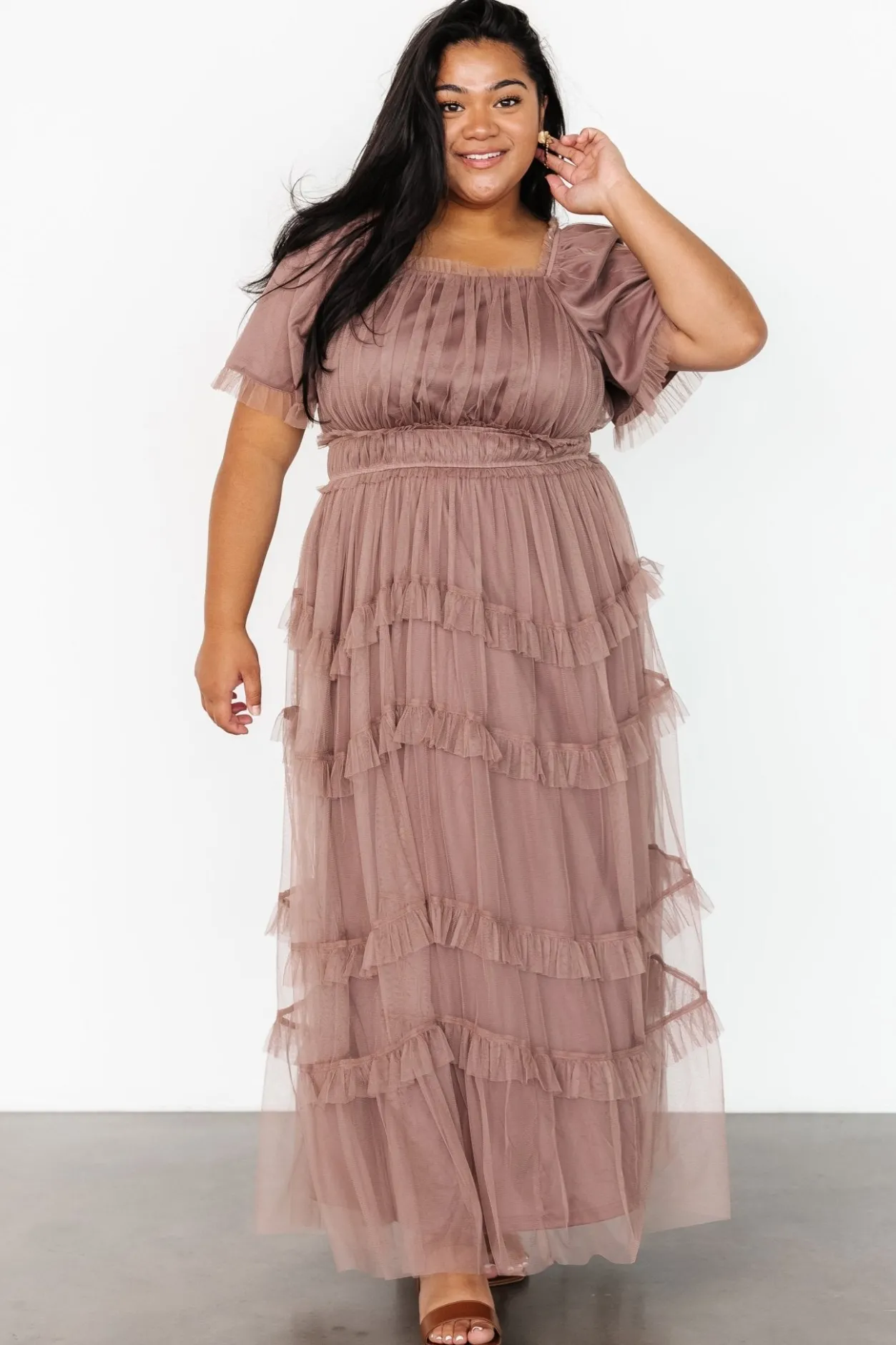 Best Baltic Born Magdalena Tulle Maxi Dress | Mink