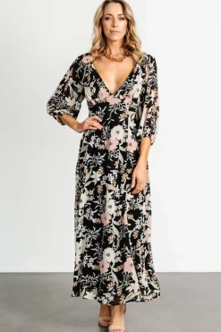Outlet Baltic Born Maisie Maxi Dress | Black Floral BlackFloral
