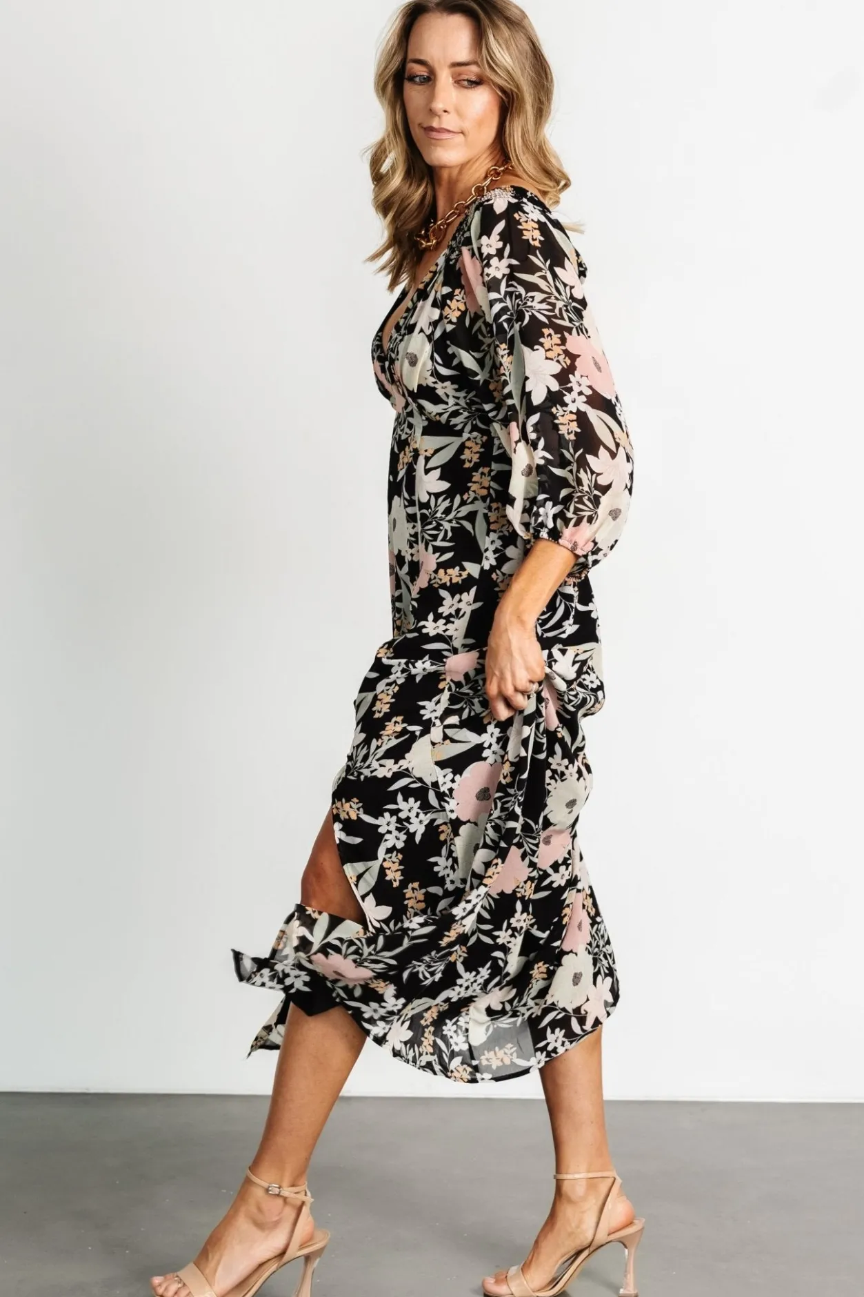 Outlet Baltic Born Maisie Maxi Dress | Black Floral BlackFloral