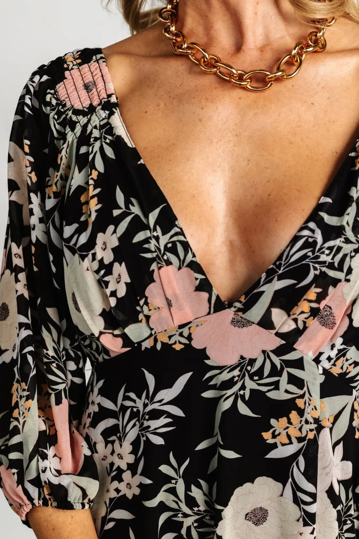 Outlet Baltic Born Maisie Maxi Dress | Black Floral BlackFloral