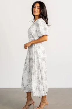 Best Baltic Born Makenna Midi Dress | Off White Print OffWhitePrint