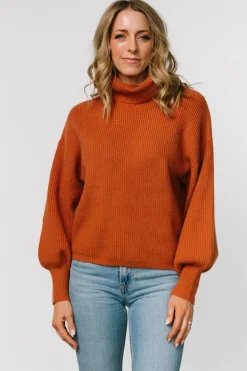 Discount Baltic Born Malcolm Turtleneck Sweater | Spice