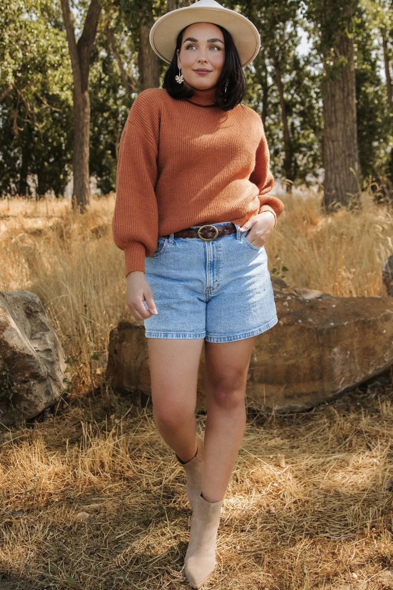 Discount Baltic Born Malcolm Turtleneck Sweater | Spice