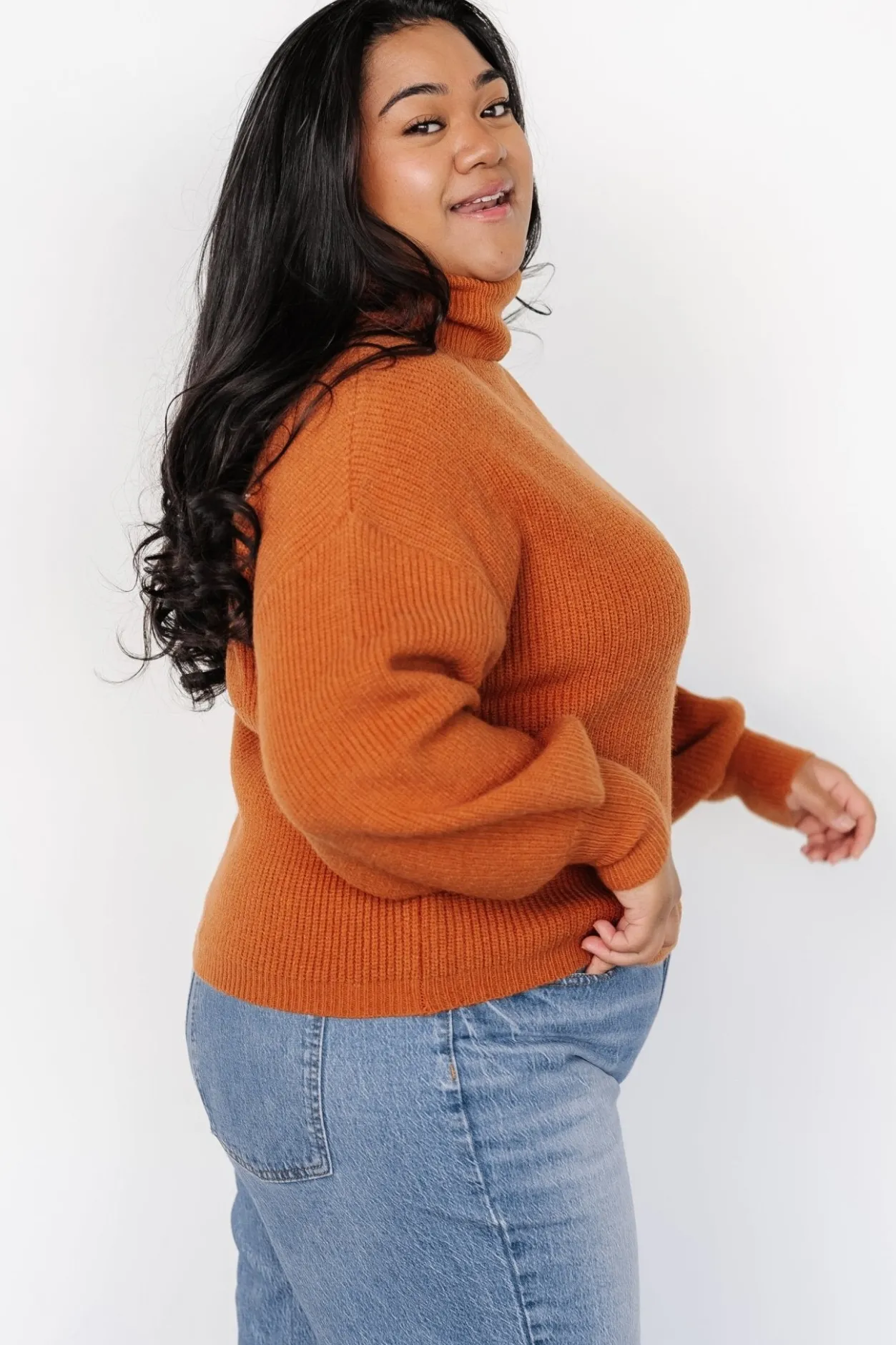 Discount Baltic Born Malcolm Turtleneck Sweater | Spice