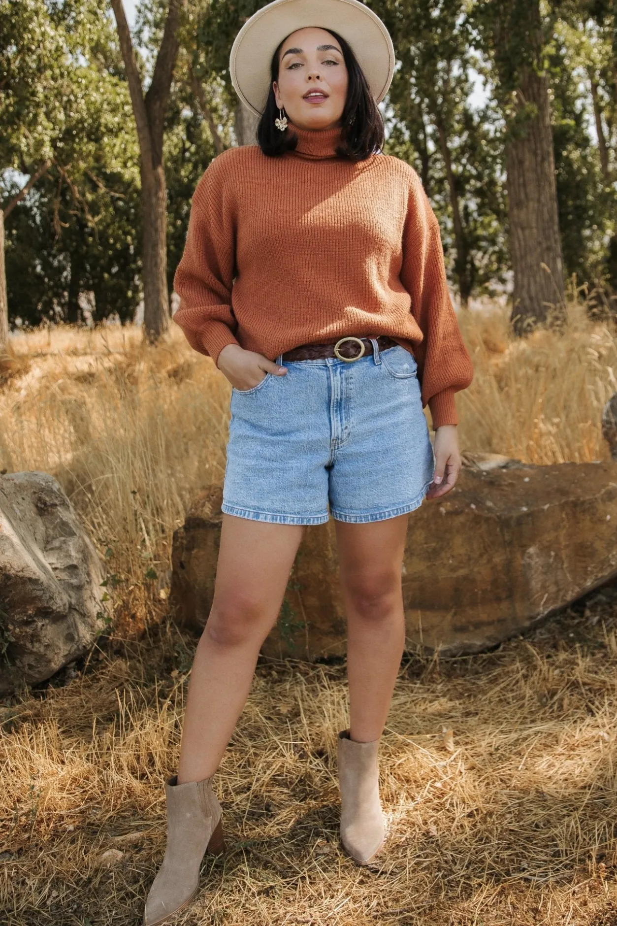 Discount Baltic Born Malcolm Turtleneck Sweater | Spice