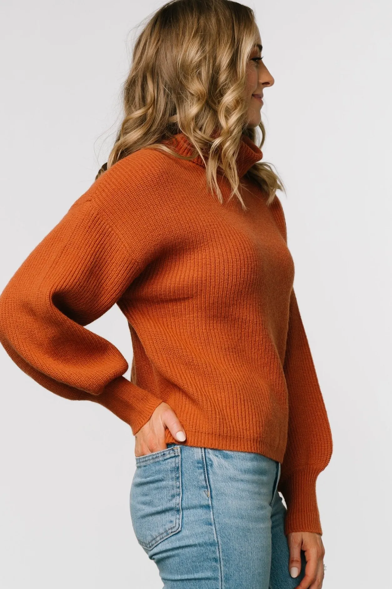 Discount Baltic Born Malcolm Turtleneck Sweater | Spice