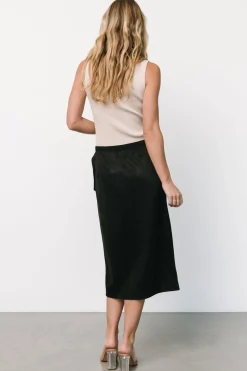 Outlet Baltic Born Malika Faux Wrap Skirt | Black