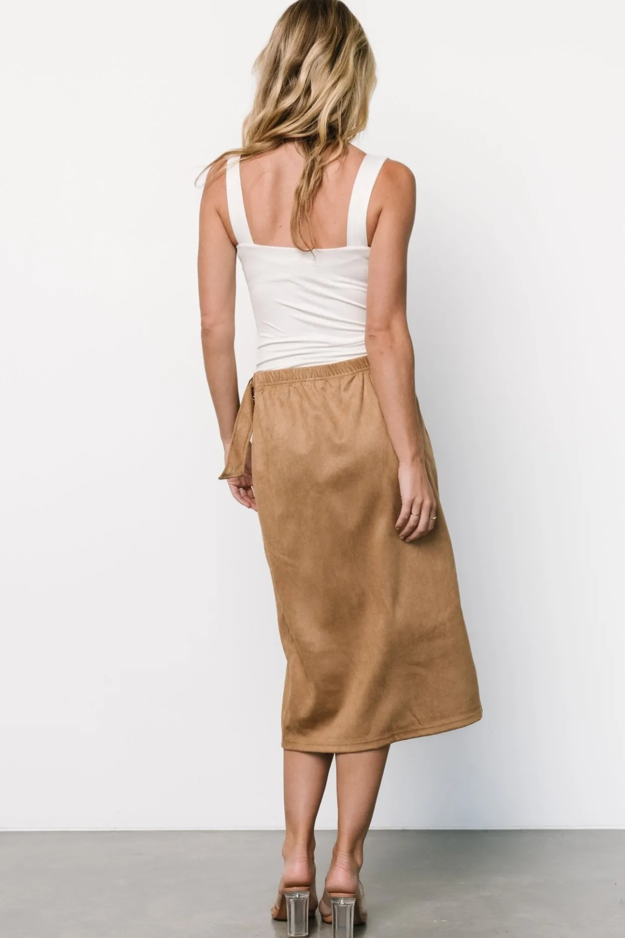 Online Baltic Born Malika Faux Wrap Skirt | Camel