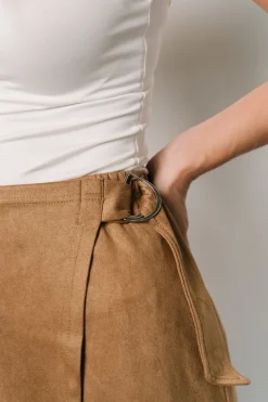 Online Baltic Born Malika Faux Wrap Skirt | Camel