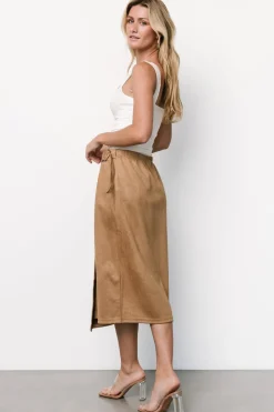 Online Baltic Born Malika Faux Wrap Skirt | Camel