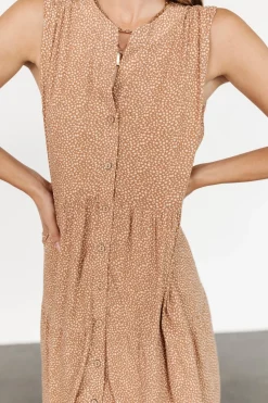 Discount Baltic Born Malone Button Down Short Dress | Camel
