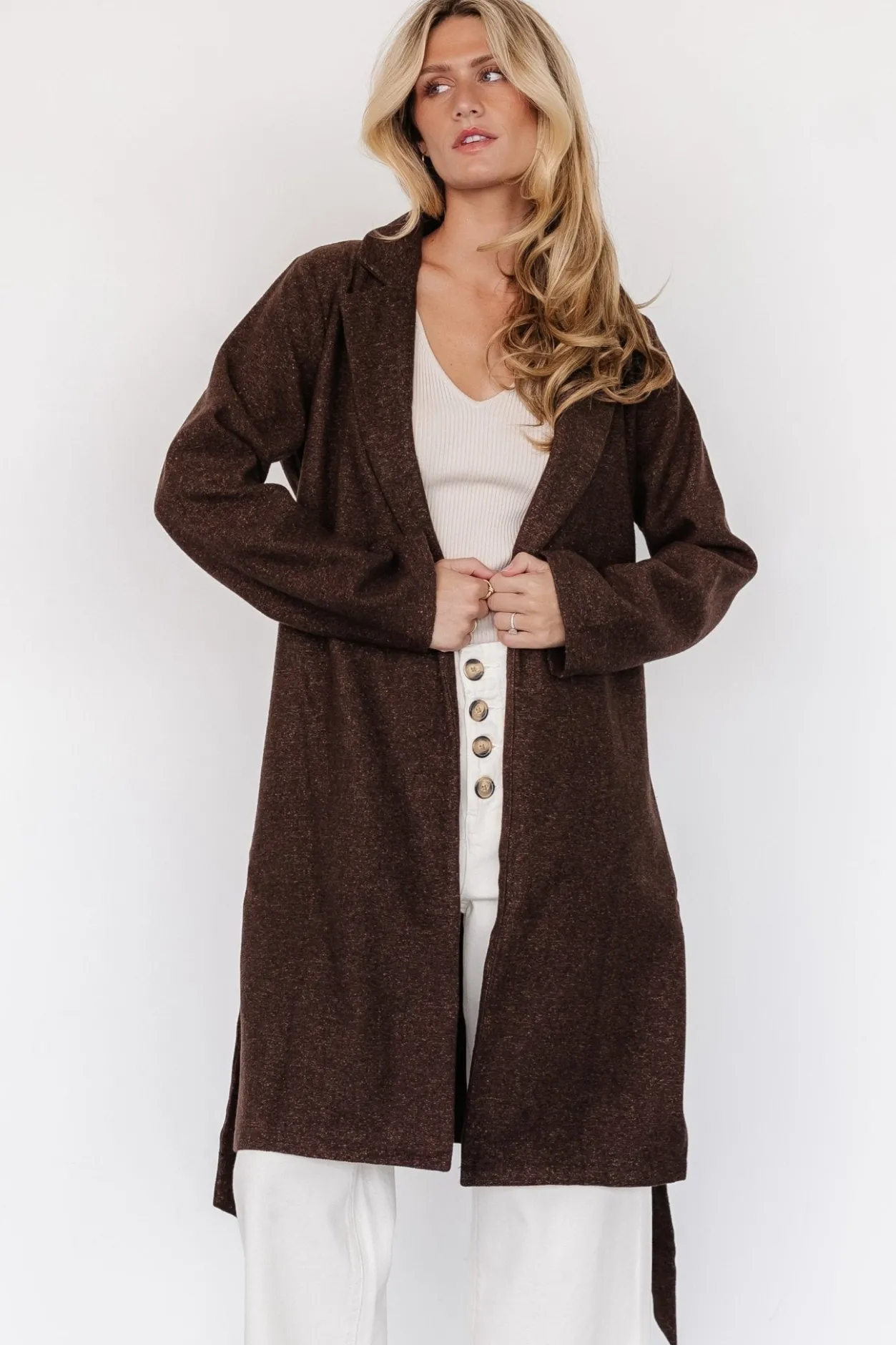 Clearance Baltic Born Manchester Tweed Jacket | Dark Brown DarkBrown
