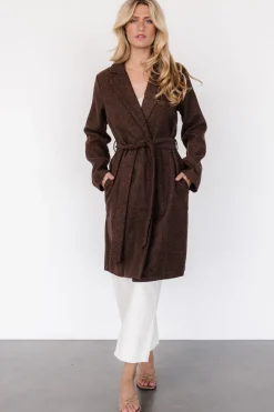 Clearance Baltic Born Manchester Tweed Jacket | Dark Brown DarkBrown