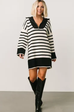 Fashion Baltic Born Manon Sweater Dress | Black Stripe BlackStripe