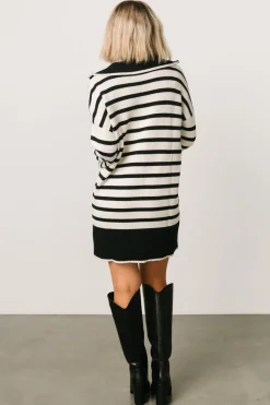 Fashion Baltic Born Manon Sweater Dress | Black Stripe BlackStripe