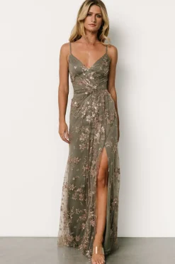 Hot Baltic Born Marcia Sparkle Gown | Eucalyptus + Rose Gold Eucalyptus+RoseGold