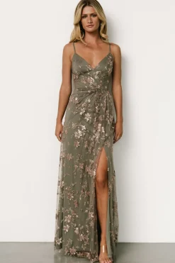 Hot Baltic Born Marcia Sparkle Gown | Eucalyptus + Rose Gold Eucalyptus+RoseGold