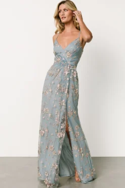 Fashion Baltic Born Marcia Sparkle Gown | Light Blue + Rose Gold LightBlue+RoseGold