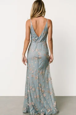 Fashion Baltic Born Marcia Sparkle Gown | Light Blue + Rose Gold LightBlue+RoseGold