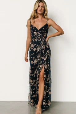 Clearance Baltic Born Marcia Sparkle Gown | Navy + Rose Gold Navy+RoseGold