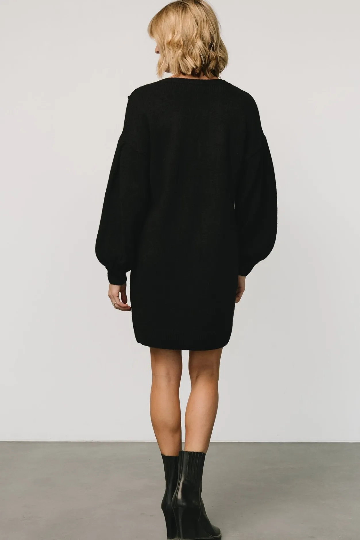 New Baltic Born Margaux Sweater Dress | Black