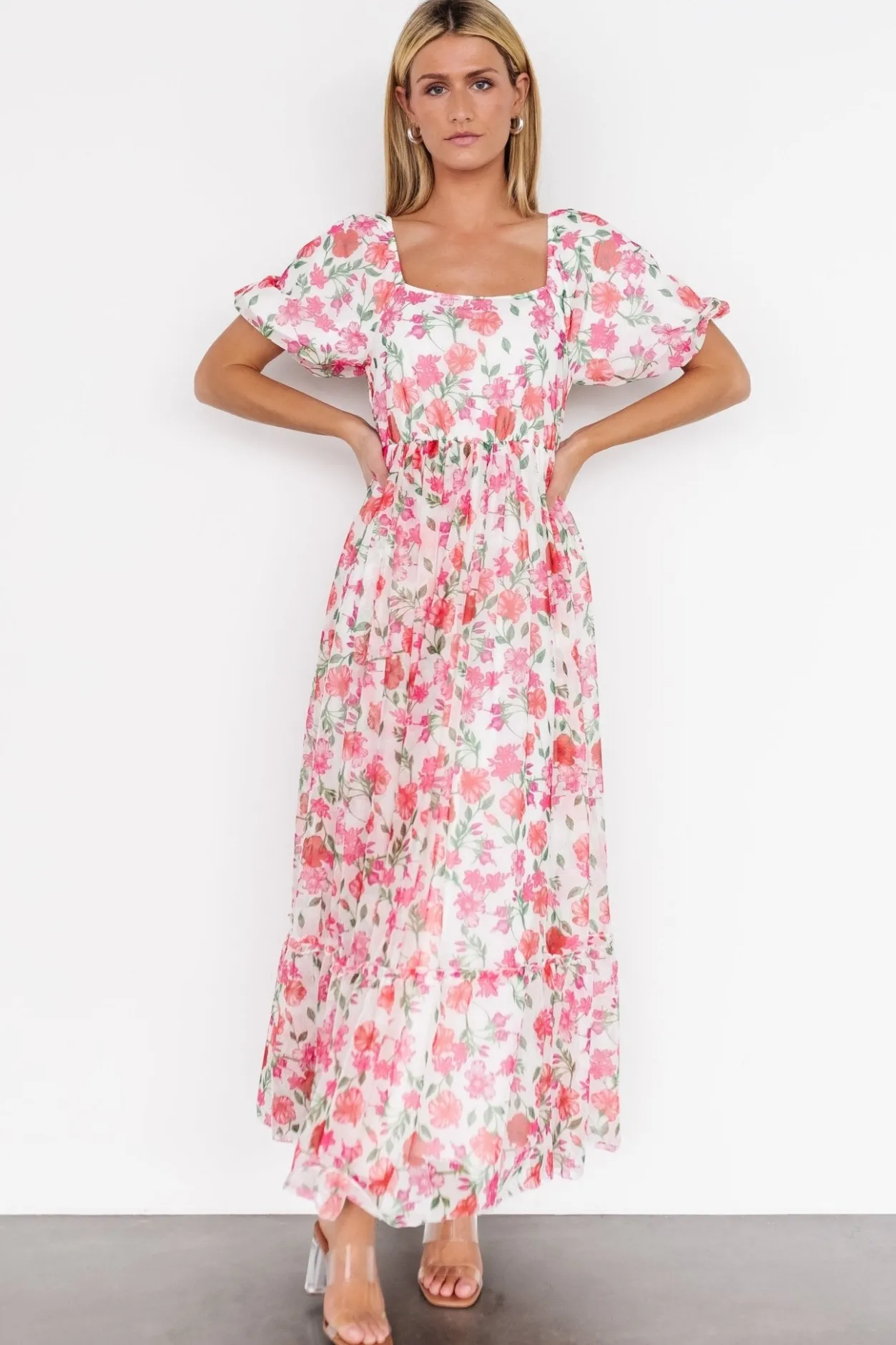 Online Baltic Born Margo Maxi Dress | Pink Multi Floral PinkMultiFloral
