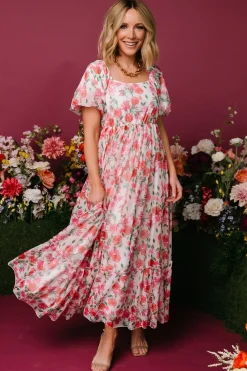 Online Baltic Born Margo Maxi Dress | Pink Multi Floral PinkMultiFloral