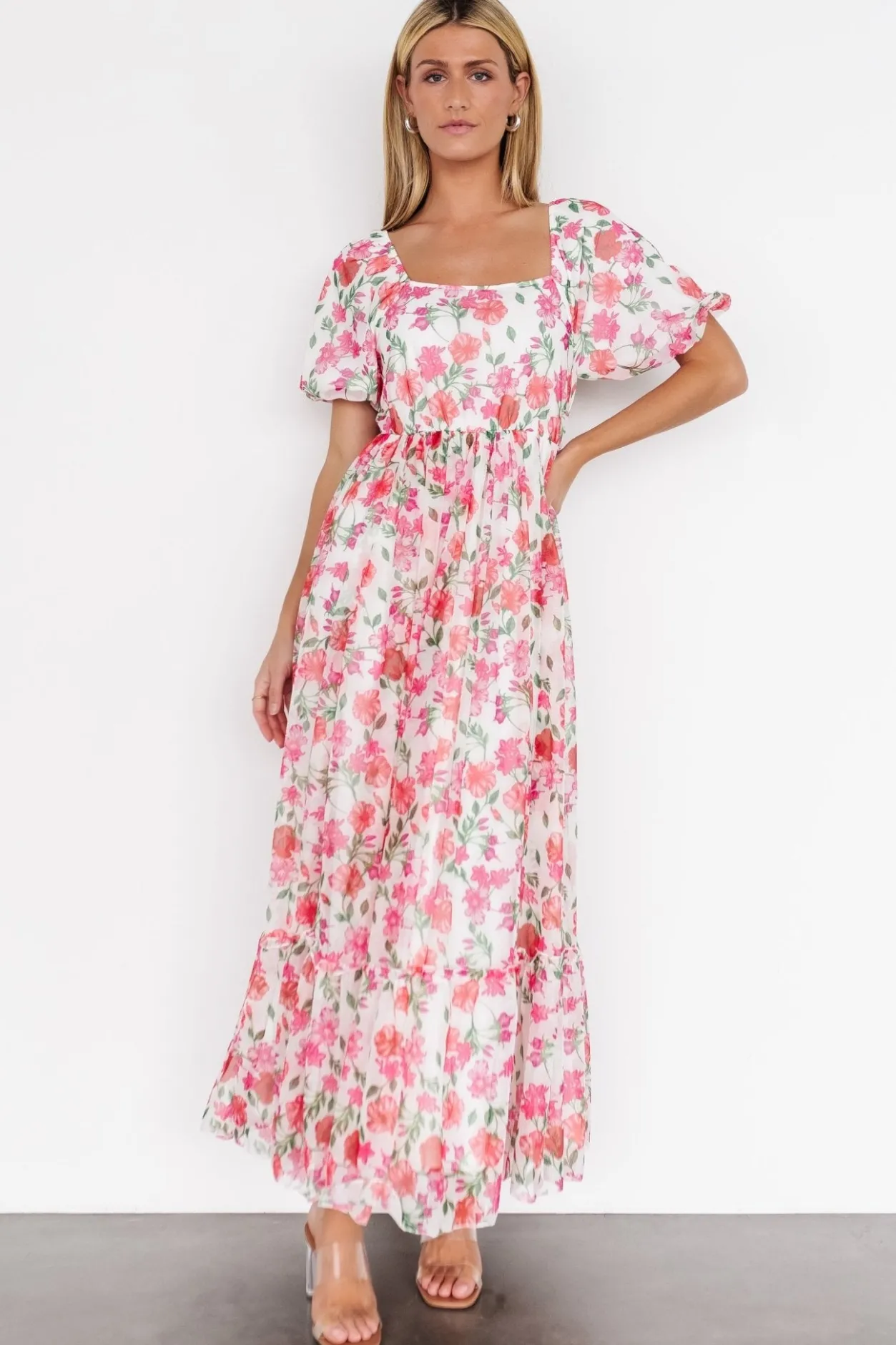 Online Baltic Born Margo Maxi Dress | Pink Multi Floral PinkMultiFloral
