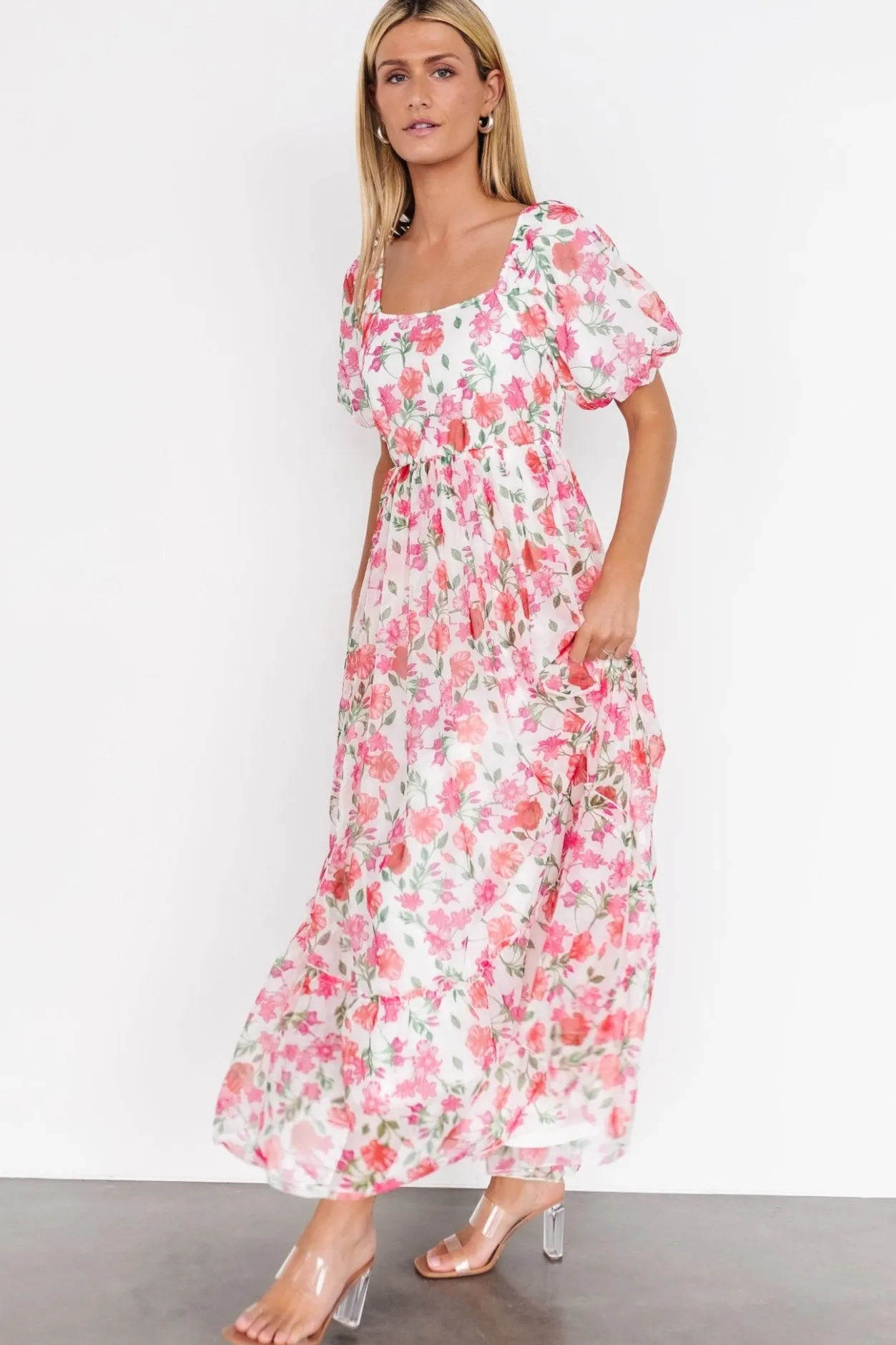 Online Baltic Born Margo Maxi Dress | Pink Multi Floral PinkMultiFloral