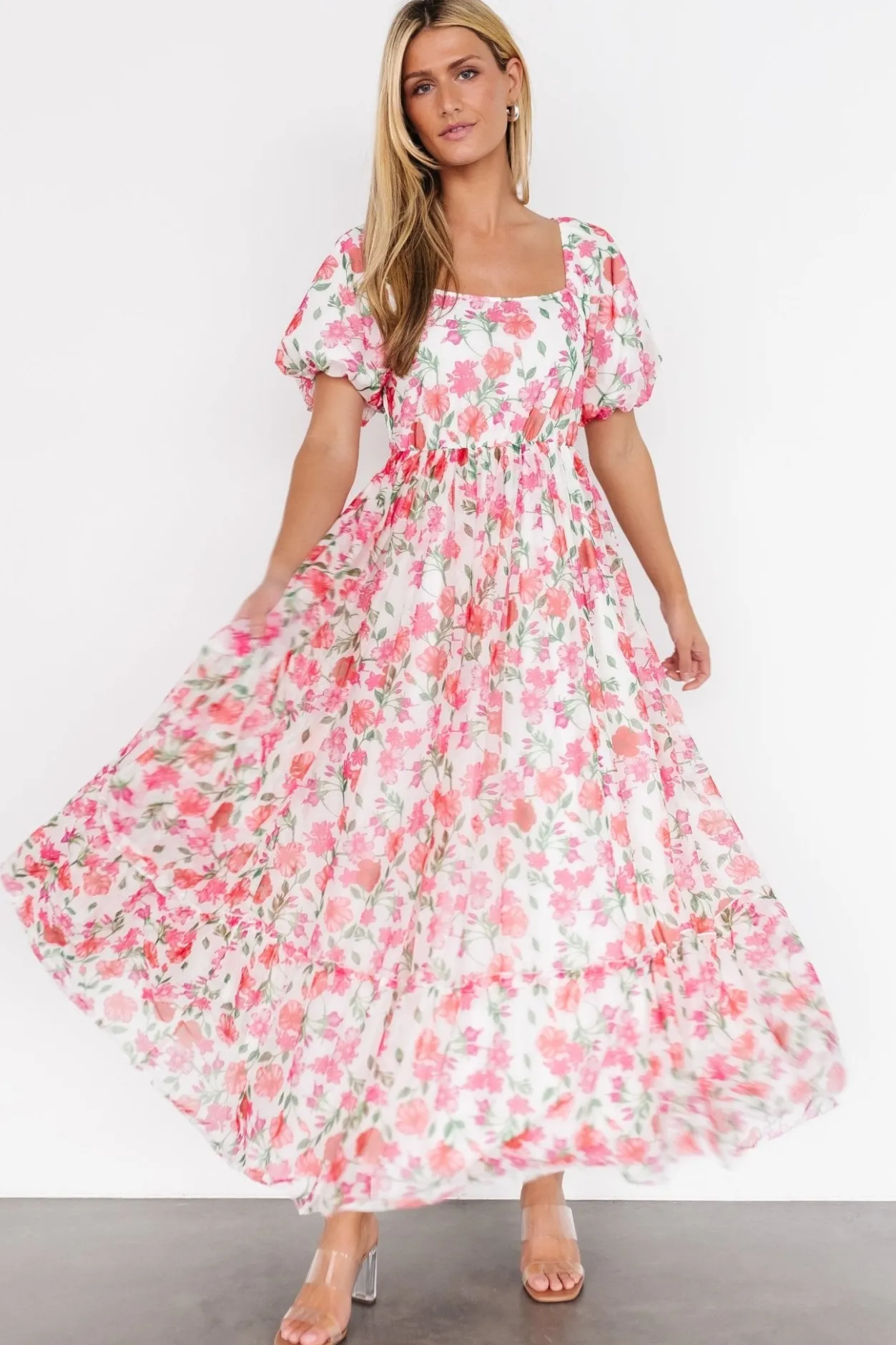 Online Baltic Born Margo Maxi Dress | Pink Multi Floral PinkMultiFloral