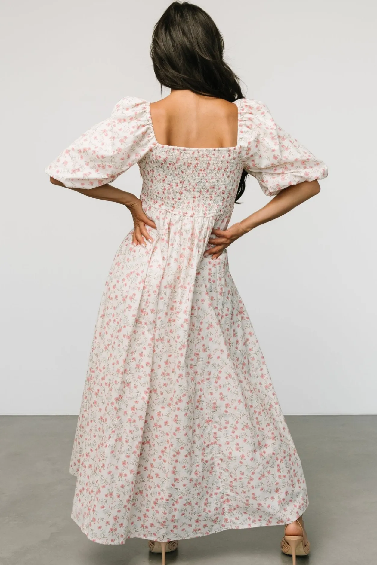 Hot Baltic Born Marguerite Maxi Dress | Cream Floral CreamFloral