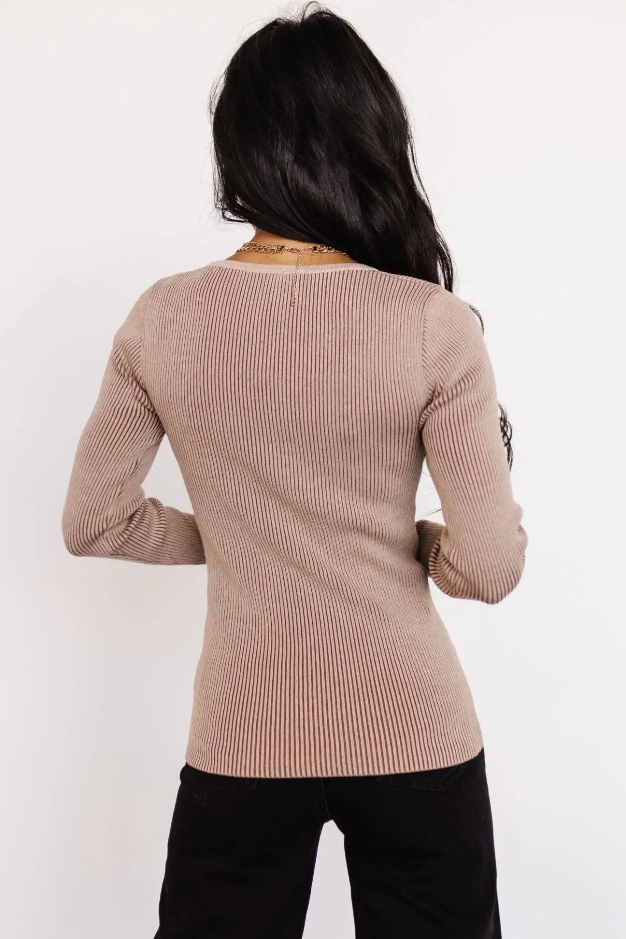 Best Baltic Born Maria Sweetheart Ribbed Top | Tan