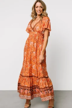 Best Baltic Born Marietta Maxi Dress | Orange Floral OrangeFloral