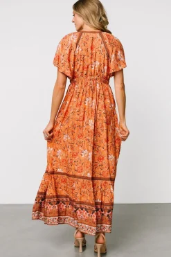 Best Baltic Born Marietta Maxi Dress | Orange Floral OrangeFloral