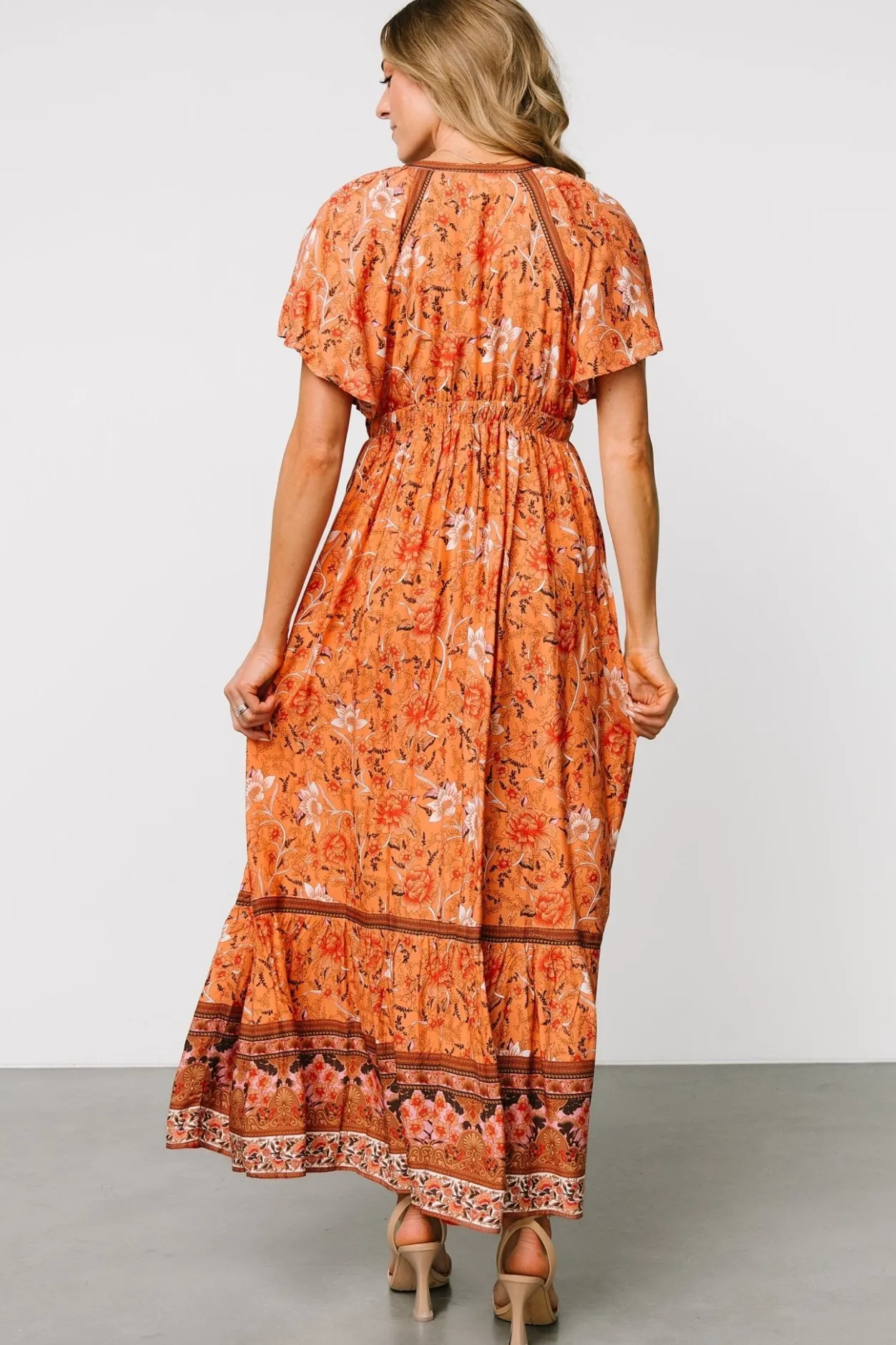 Best Baltic Born Marietta Maxi Dress | Orange Floral OrangeFloral