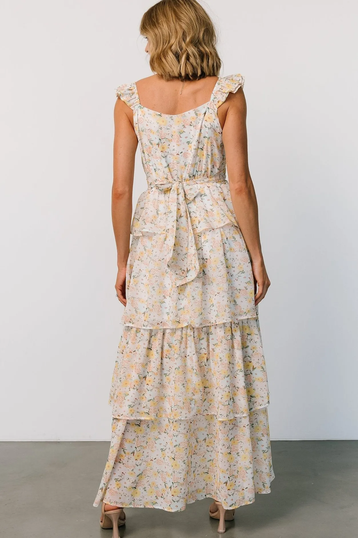 Best Baltic Born Marigold Tiered Maxi Dress | Yellow Floral YellowFloral