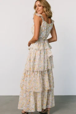 Best Baltic Born Marigold Tiered Maxi Dress | Yellow Floral YellowFloral