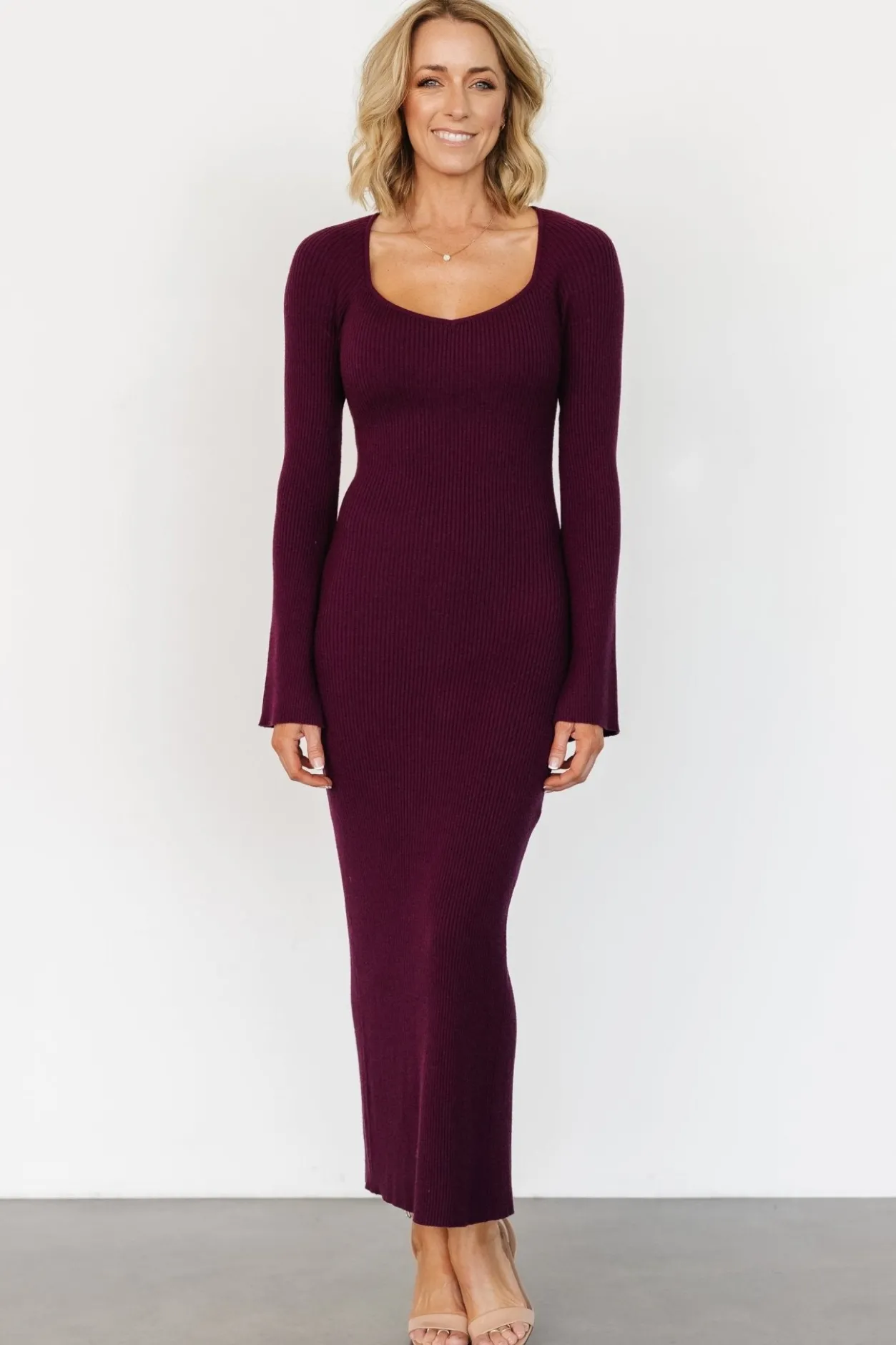 Best Baltic Born Marika Ribbed Dress | Wine