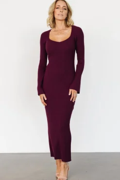 Best Baltic Born Marika Ribbed Dress | Wine