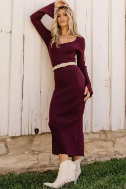 Best Baltic Born Marika Ribbed Dress | Wine
