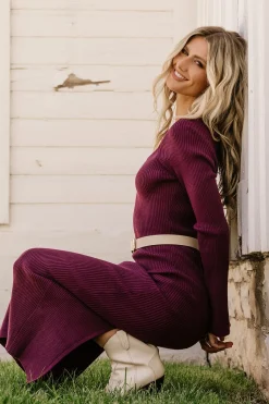 Best Baltic Born Marika Ribbed Dress | Wine