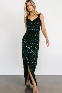 Outlet Baltic Born Marilyn Sequin Maxi Gown | Emerald