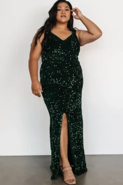 Outlet Baltic Born Marilyn Sequin Maxi Gown | Emerald