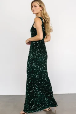Outlet Baltic Born Marilyn Sequin Maxi Gown | Emerald