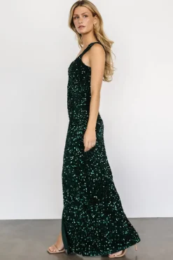Outlet Baltic Born Marilyn Sequin Maxi Gown | Emerald