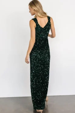 Outlet Baltic Born Marilyn Sequin Maxi Gown | Emerald