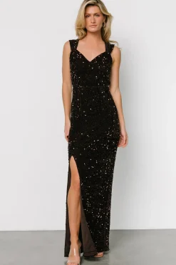 Clearance Baltic Born Marilyn Sequin Maxi Gown | Dark Brown DarkBrown