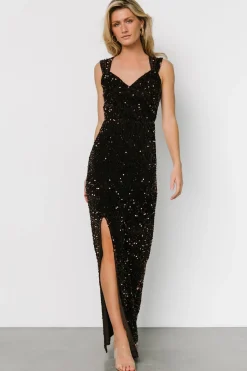 Clearance Baltic Born Marilyn Sequin Maxi Gown | Dark Brown DarkBrown