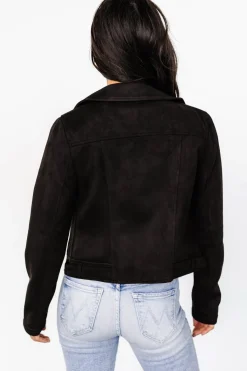 Online Baltic Born Marisa Faux Suede Jacket | Black
