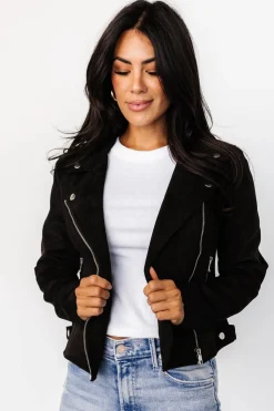 Online Baltic Born Marisa Faux Suede Jacket | Black